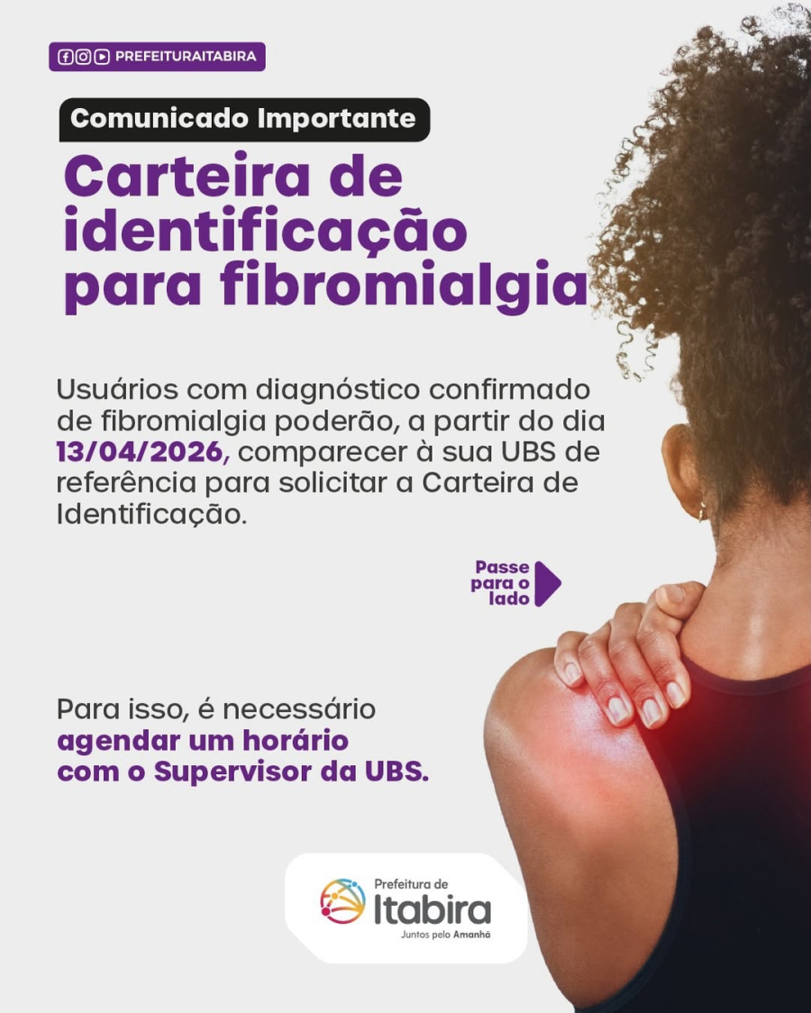 Carteira de Identificação para Fibromialgia: Saiba como solicitar a sua em Itabira