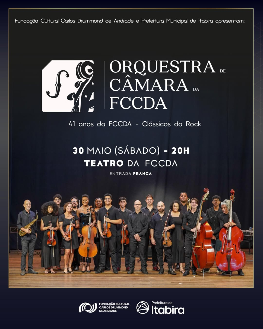 O Encontro do Clássico com o Rock: Orquestra de Câmara da FCCDA Celebra 41 Anos com Concerto Especial