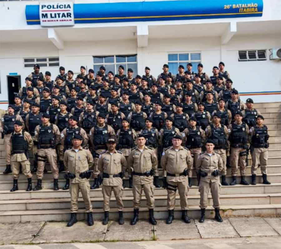 26º BPM em Itabira recebe novos Soldados