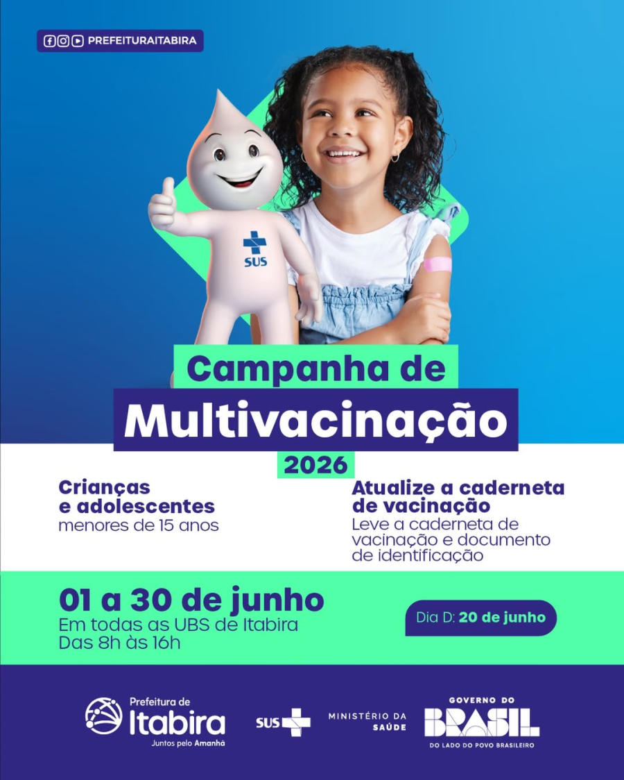 Saúde Prioritária: Itabira realiza Campanha de Multivacinação durante todo o mês de junho