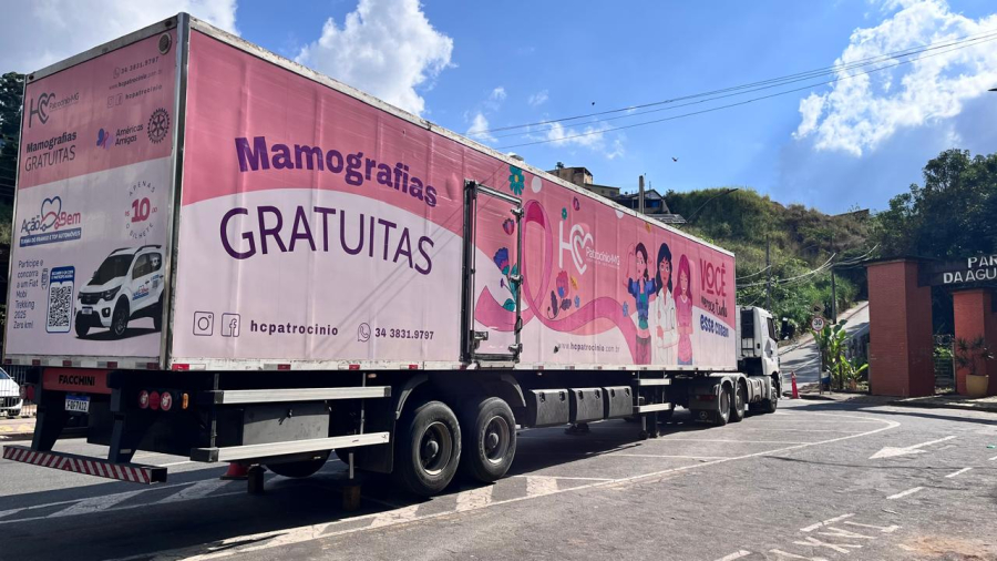 Carreta da Saúde da Mulher chega a Itabira com o objetivo de zerar fila de mamografias