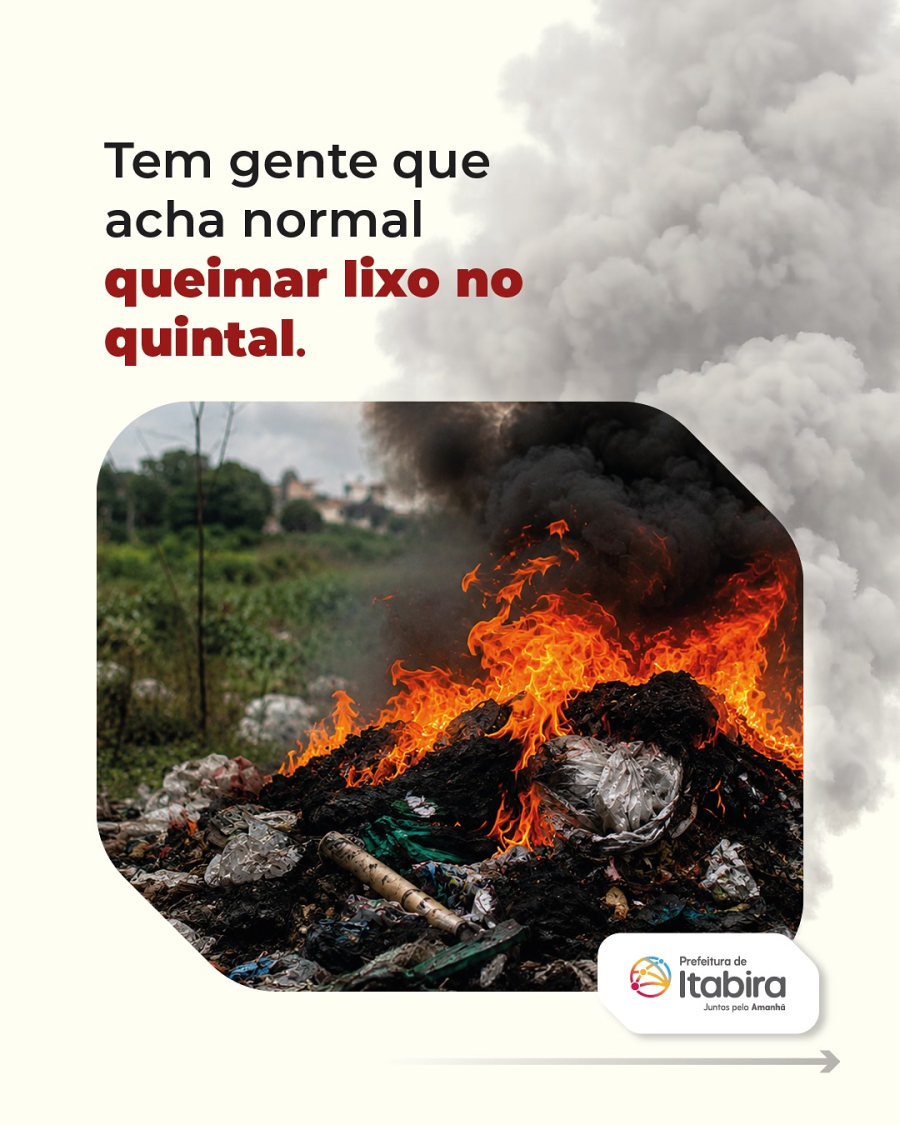 Prefeitura de Itabira intensifica campanha contra queimadas e alerta para riscos à saúde