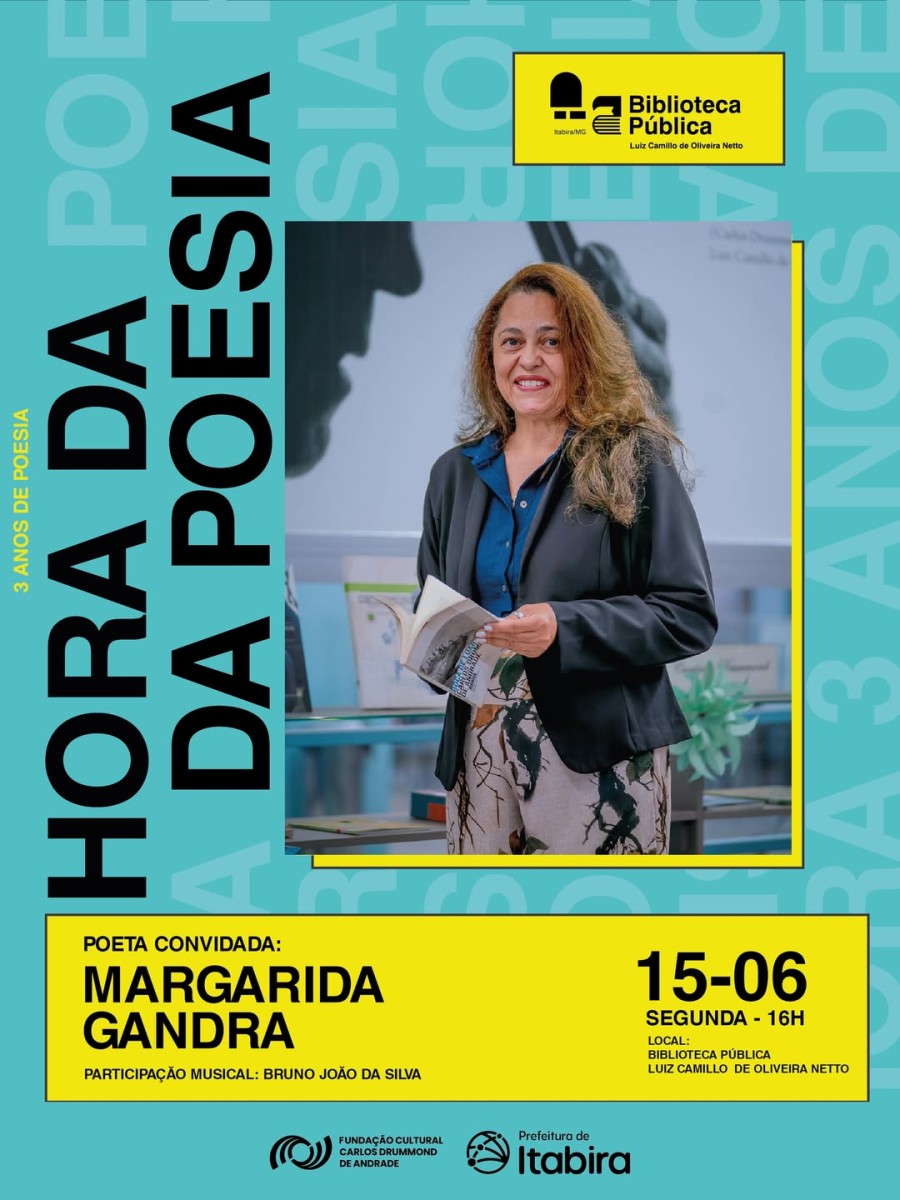 O Cotidiano de Itabira em Versos: Margarida Gandra é a convidada da 