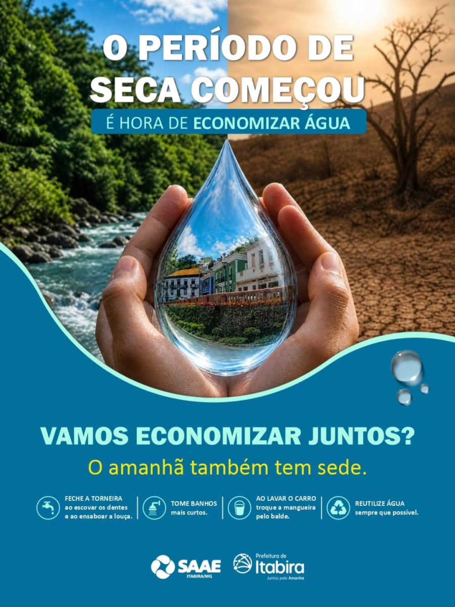 A seca não manda aviso, mas a gente pode se preparar!