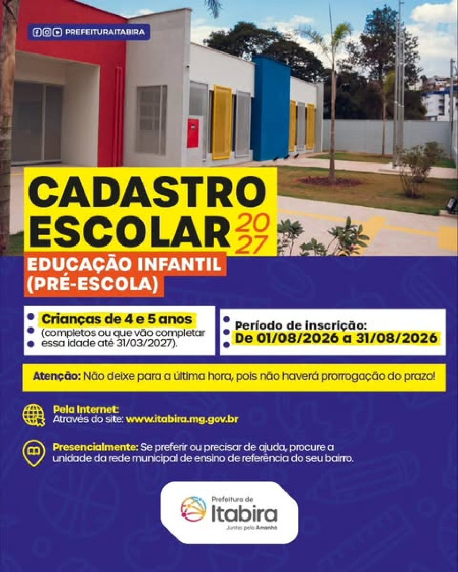 Cadastro Escolar para a Educação Infantil em Itabira: Tudo o que os Pais e Responsáveis Precisam Saber
